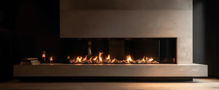 Gas Fireplace Ember Bed Design Services in Claremont, California